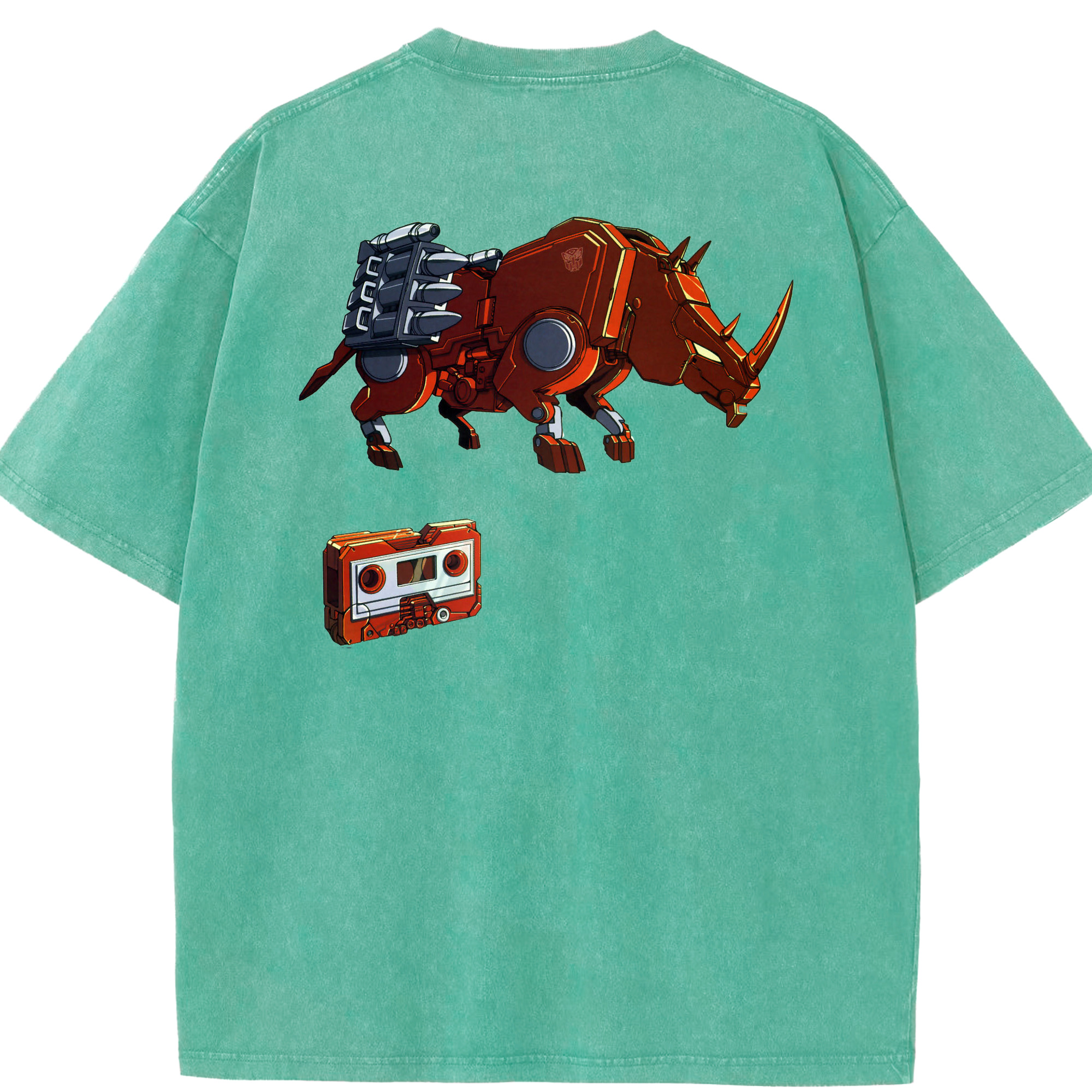 （画像用）  綿100% ヴィンテージ風 半袖Tシャツ（背面プリント）